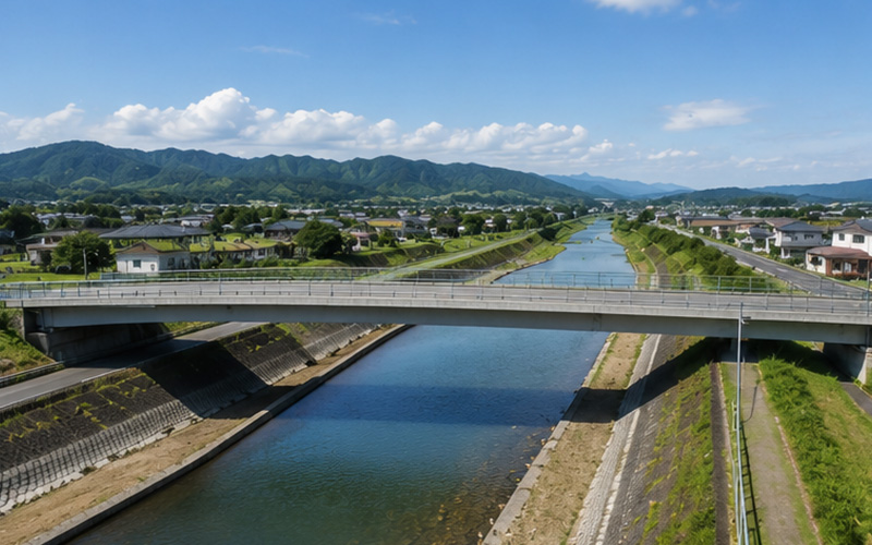 地域を支える仕事 地域インフラを支える河川整備工事